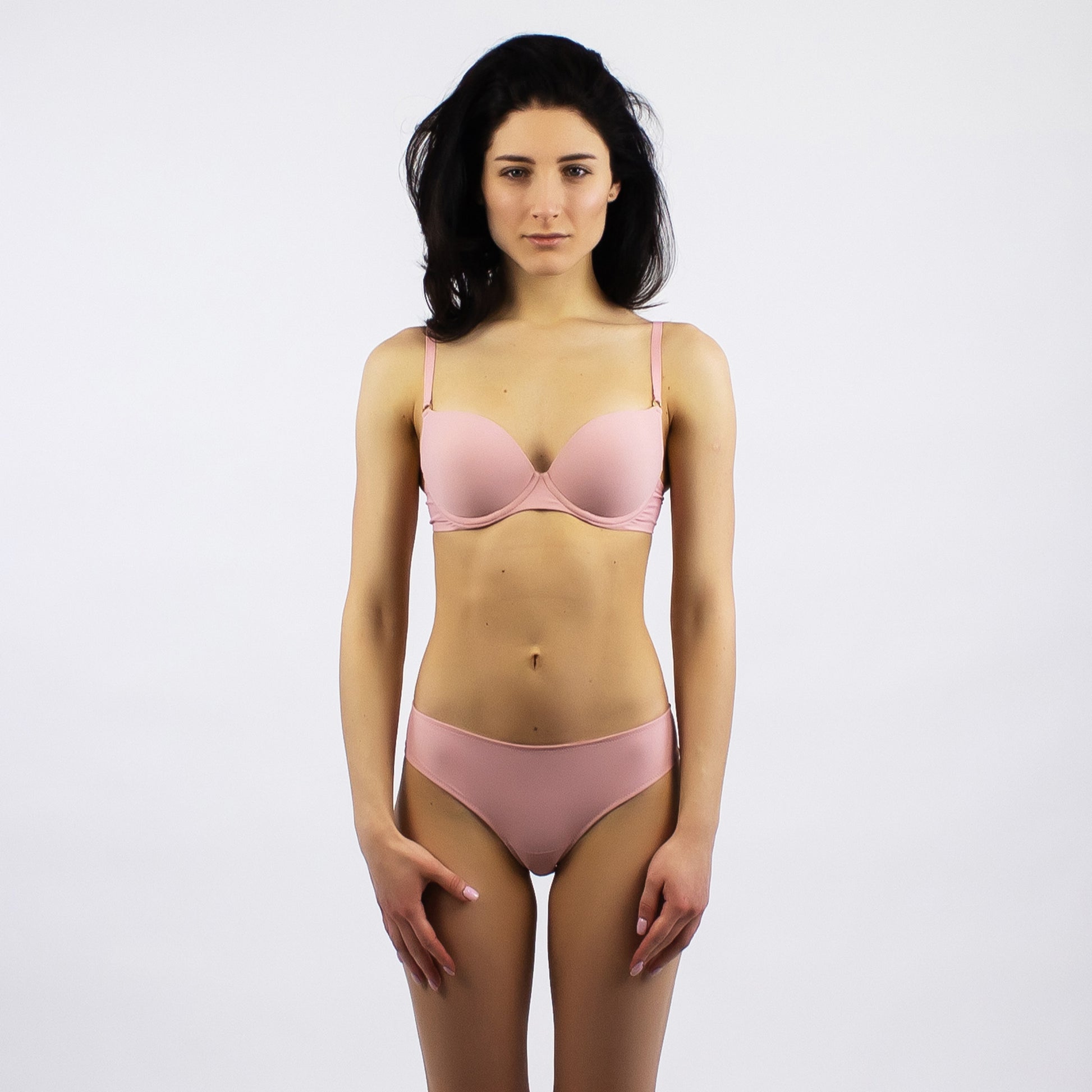 Nokaya basics nude push-up bra, support from underwire. The perfect smooth lines create an invisible fit.