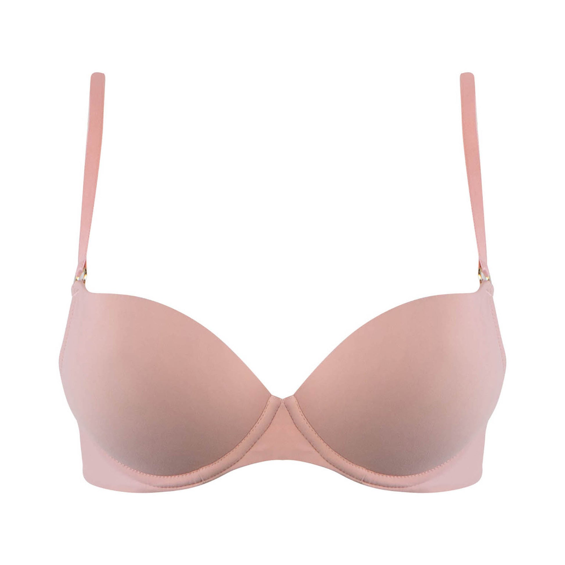 Nokaya basics nude push-up bra, support from underwire. The perfect smooth lines create an invisible fit.