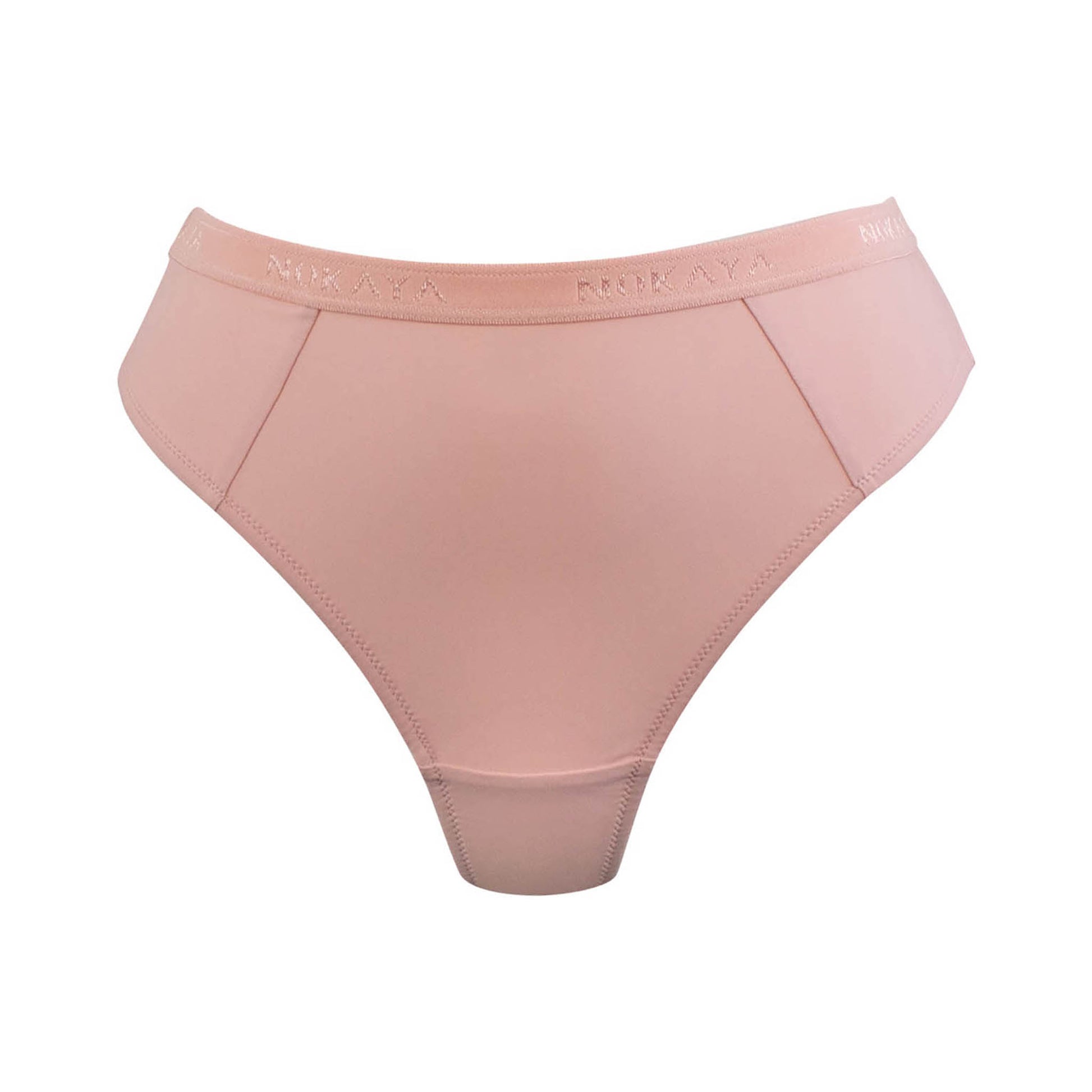 Nokaya ULTRA nude high waist thong. Smooth finish from out front and back.
