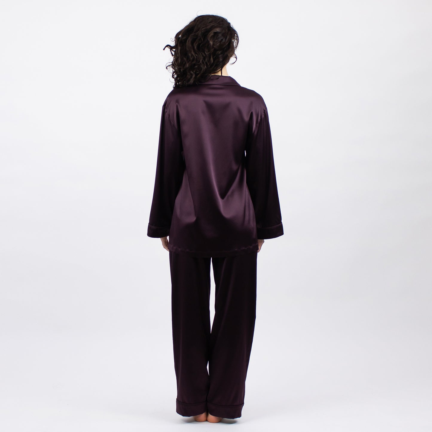 Nokaya The Lady silky pants from NOKAYA. Features a relaxed straight cut for night-long comfort.