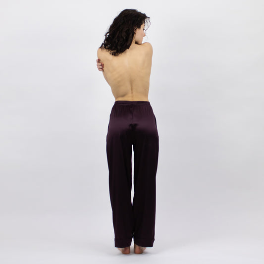 Nokaya The Lady silky pants from NOKAYA. Features a relaxed straight cut for night-long comfort.