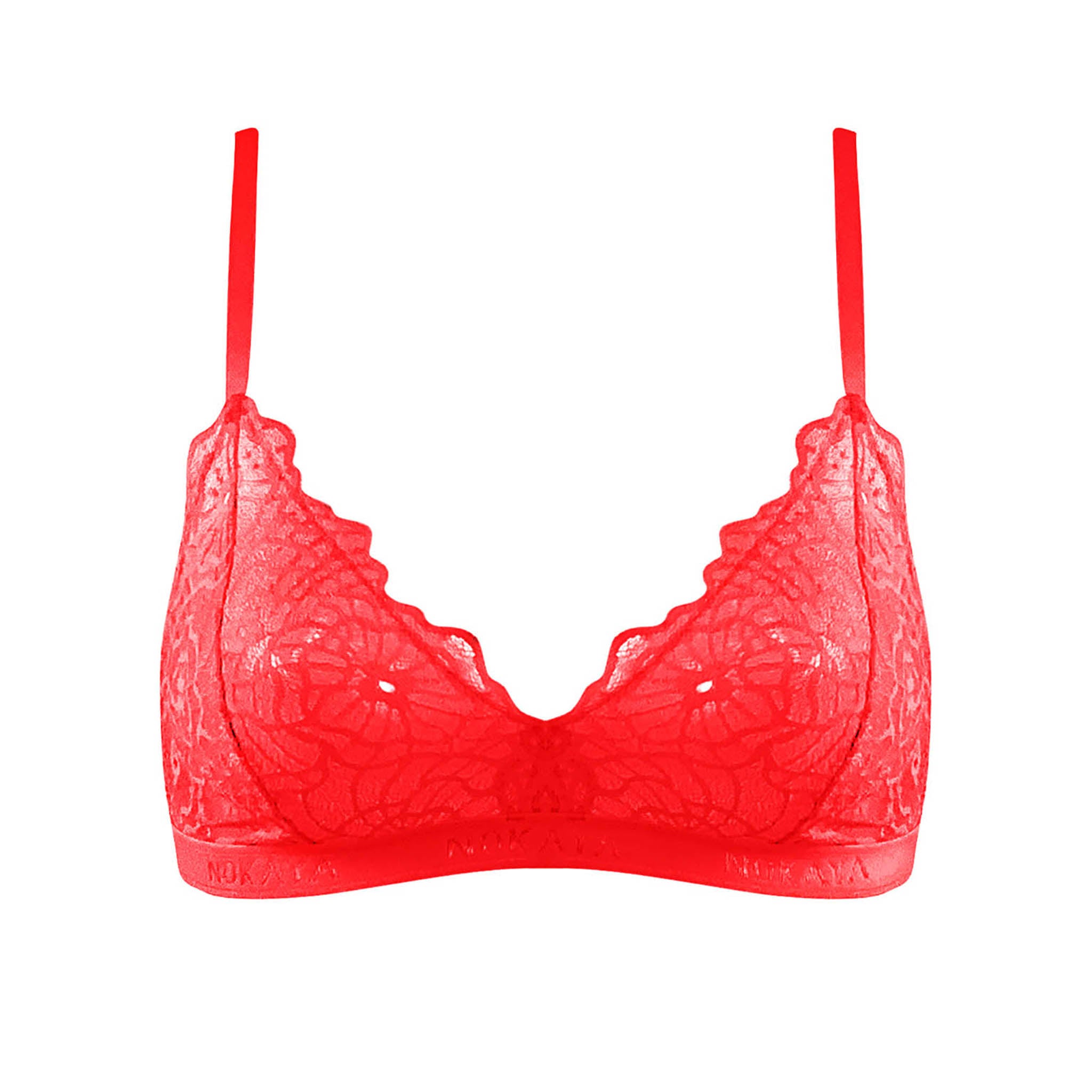 Red 2025 triangle bralette